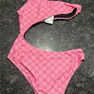 Gucci Pink Logo Bikini Bottom
